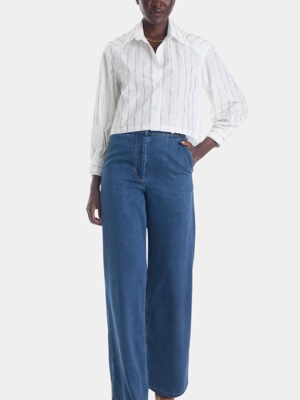 Karina Grimaldi Amelie White Shirt